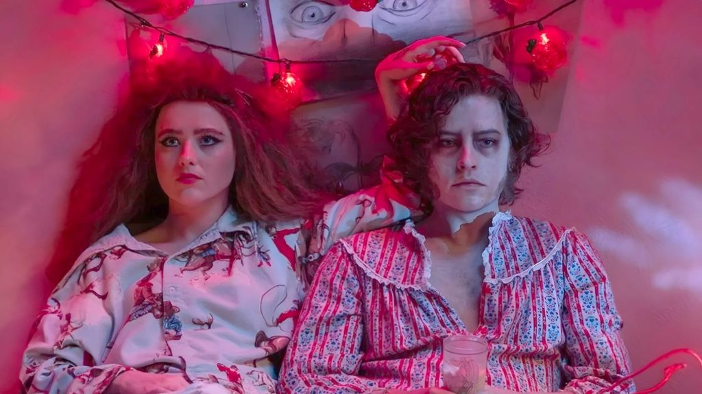 Kathryn Newton as Lisa Swallows and Cole Sprouse as The Creature in Lisa Frankenstein. Photo courtesy of Focus Features