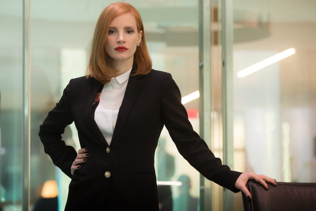 Miss Sloane (Jessica Chastain) Photo by Kerry Hayes