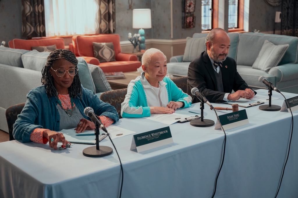 Florence (Margaret Avery), Susan (Lori Tan Chinn) & Grant (Clyde Kusatsu) Photo by Colleen E. Hayes/ Netflix